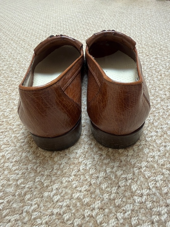 Bally Brown Ostrich Tassel Kiltie Loafers main image 5
